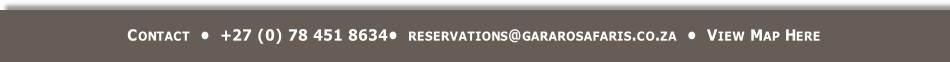Mail: reservations@gararosafaris.co.za?subject=Gararo Website Email